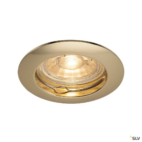 PIKA, encastré de plafond intérieur, rond, fixe, laiton, GU10/QPAR51, 50W max 1000716