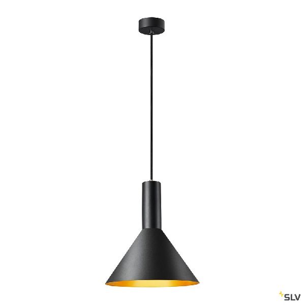 PHELIA 25, suspension intérieure, Ø 27,5 cm, noir/doré, E27, 23W max 1002949