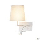 SOMNILA FLEX, applique int. liseuse, gauche, blanc, LED 3W, 3000K, avec port USB 1003459