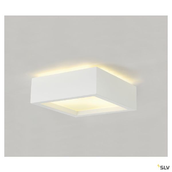 PLASTRA 104, plafonnier intérieur, blanc, E27, 2x 25W max, plâtre 148002