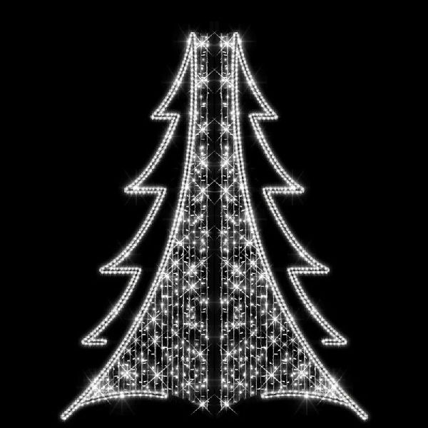 MODERN TREE - Motif ,5mxL1m230V Blanc/blanc pétillant - Festilight 43236LED-0P0