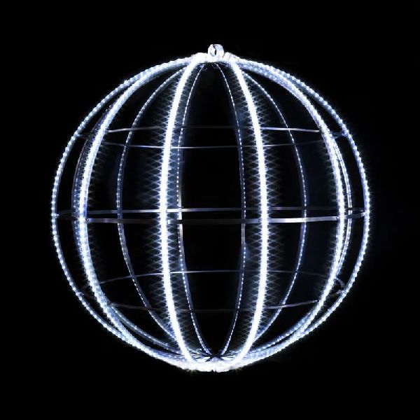 NEPTUNE- Sphère StripLED ø64cm230V racc Blanc - Festilight 98613-A0