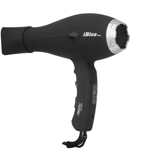 Sèche-Cheveux IBIZA pistolet noir mat VDE plug - JVD 8221367