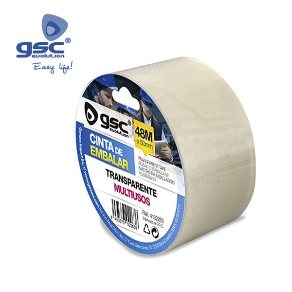 Bande adhesive à empaqueter Transparente 50mm 48M | 004102263