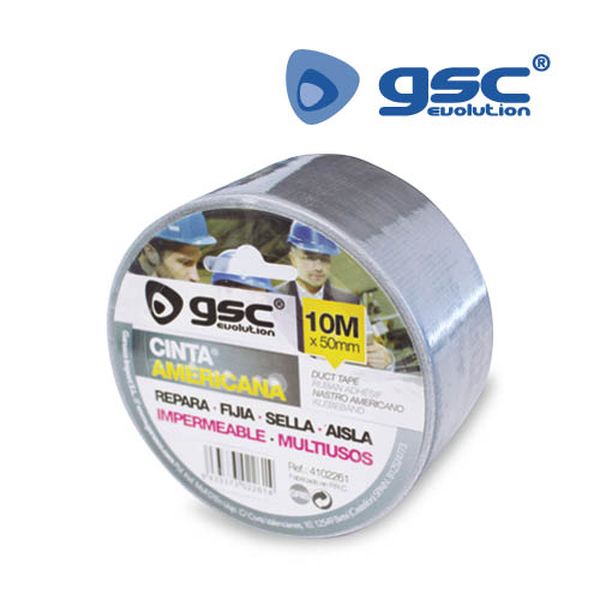 Bande adhesive américaine imperméable Gris 50mm 10 | 004102261