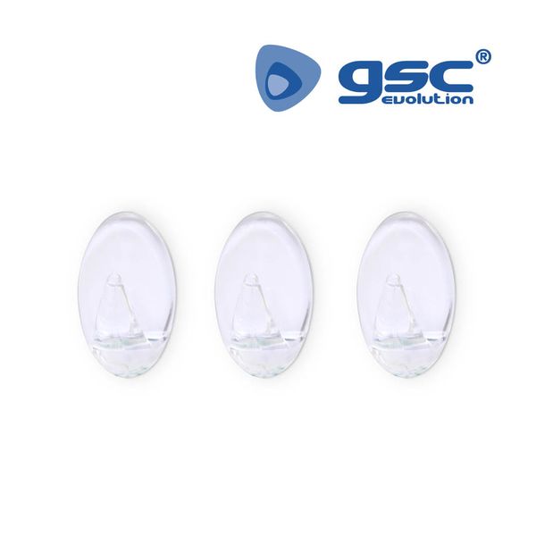 Pack 3 Suspensions adhésives transparentes | 500010002