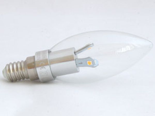 Flamme epi led 3w e14 2700k 230lm cl. base alu 160074