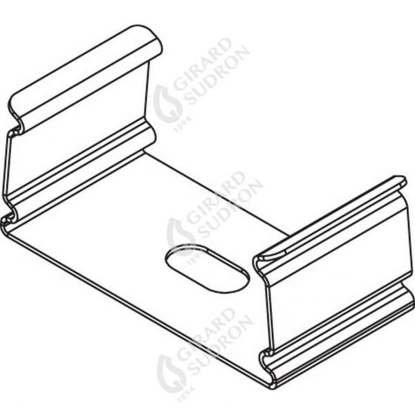 Patte de fixation pour profile aluminium 23.5x10 164420