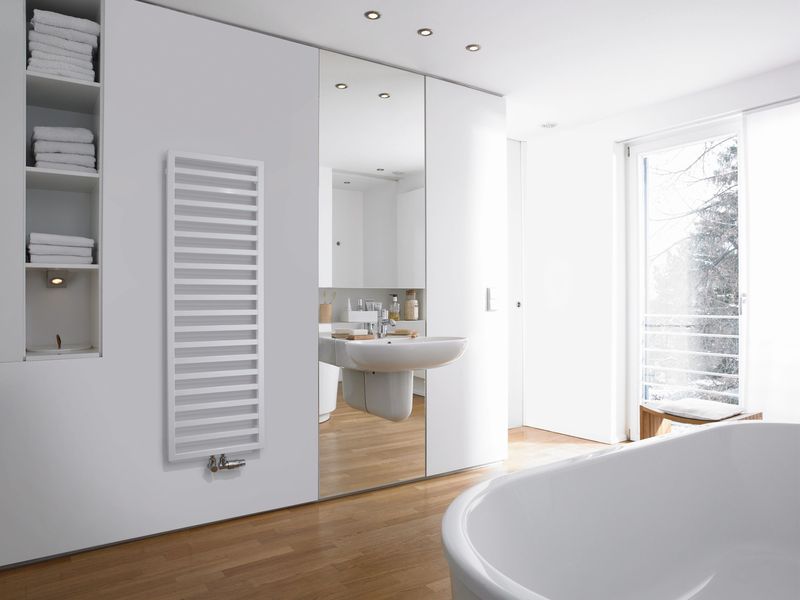 Acova - Kadrane EC, Blanc RAL 9016, 644W, H 1403 mm / L 500 mm, racc - KA-140-050