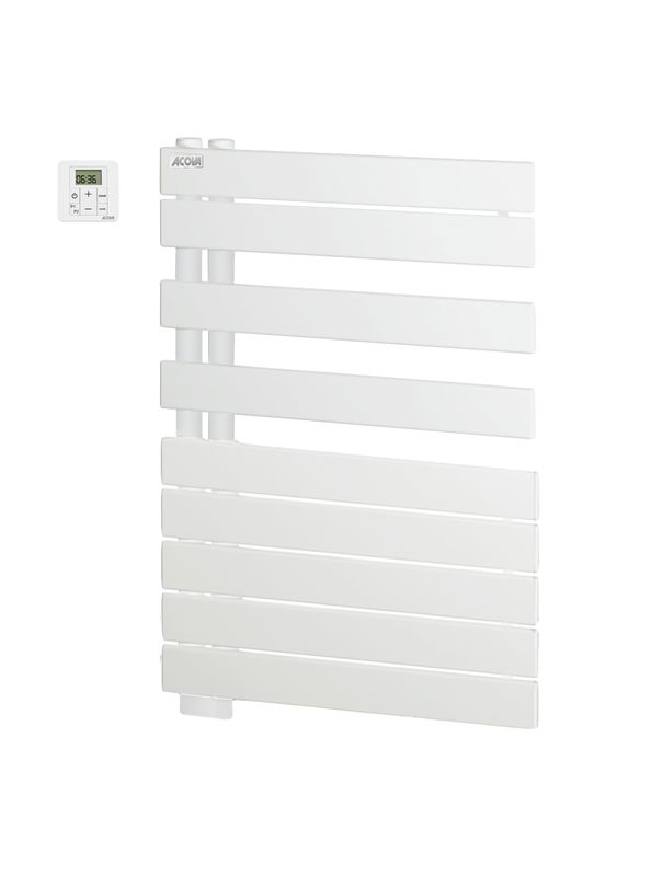 Acova - Fassane Spa Asym EL gauche,cde RF, Blanc RAL 9016, 500W H828 - TFL050-055/GF