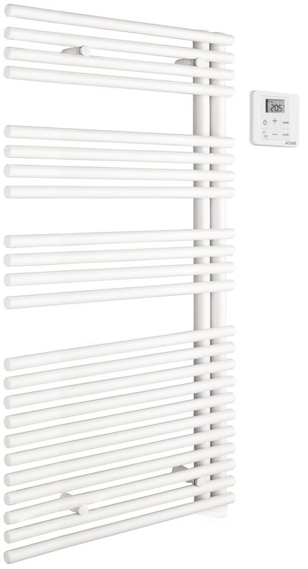 Acova - Cala Asymétrique EL gauche, cde RF, Blanc RAL 9016, 500W, H - TLNL-050-50/GF