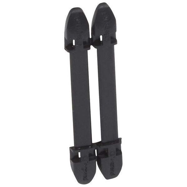 Porte-Repères Noir Duplix 7 Caractères legrand 038450