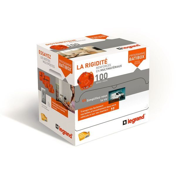 Distributeurs De 100 Boîtes Multimatériaux Batibox Profondeu legrand 080116