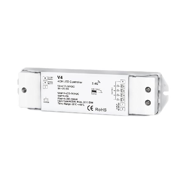 Controleur Led Rgb/Rgbw 4Ch 4*5A V4 Tension Constante 6342