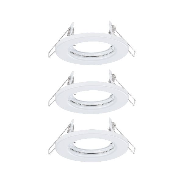 Kit Encastrés fixe max. 3x40W GU10 230V Blanc/Métal