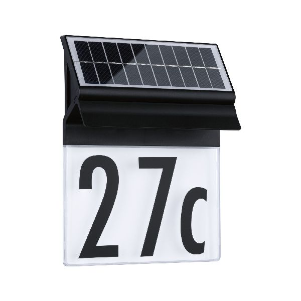 Outdoor Solar Housenumber IP44 long oparation time