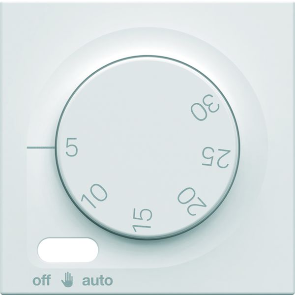 Enjoliveur Gallery thermostat fil pilote 2 modules , finition Pure WXD316B