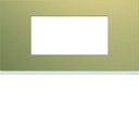 Plaque de finition Gallery 4 modules Champagne entraxe 71 mm WXP0404