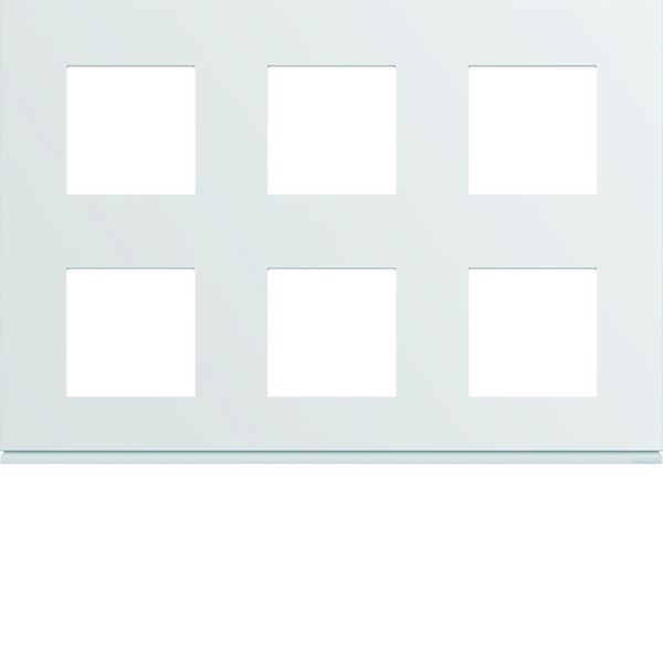 Plaque de finition Gallery 12 modules Pure entraxe 71 mm WXP0086
