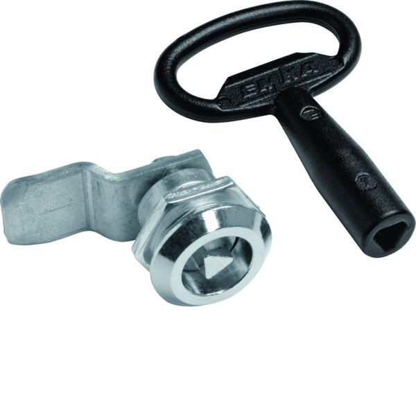 Fermeture triangle de 7mm pour porte NewVegaD IP4x, avec 2 clés FD00S2