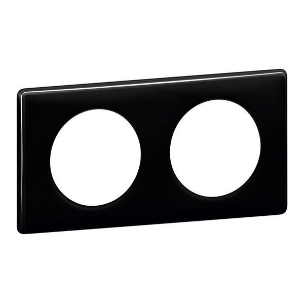 Plaque 2P Noir legrand 066682