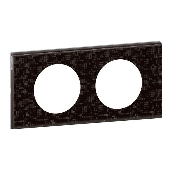 Plaque Matiere 2P Cuir Pixel legrand 069452