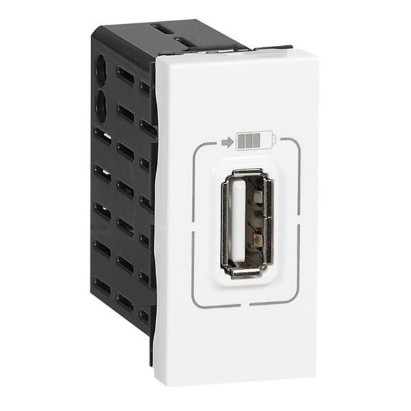 Chargeur Usb Mosaic Type-A 1,1A 5,5W 1 Module Blanc legrand 077591