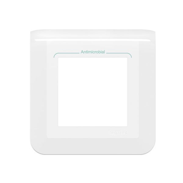 Plaque De Finition Mosaic Pour 2 Modules Blanc Antimicrobien legrand 078722L