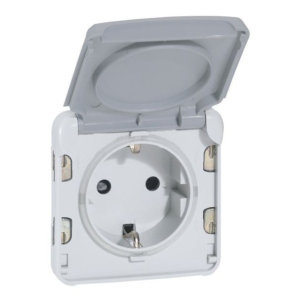 Prise 2P+T Avec Contact Latéral De Terre Plexo Composable Ip legrand 069570