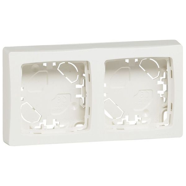 Cadre Saillie 2 Postes Appareillage Saillie Blanc legrand 086092