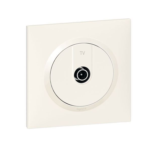 Prise Tv Étoile Blindée Dooxie One Livrée Avec Plaque Carrée legrand 600751