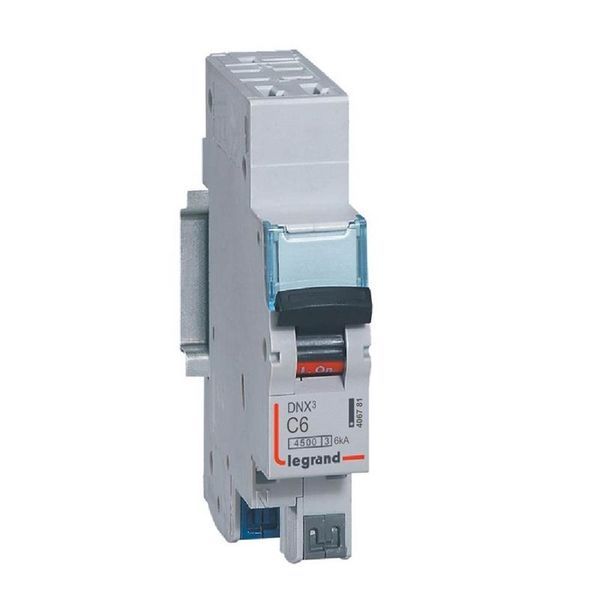 Disjoncteur Dnx³ 4500 Auto/Auto U+N 230V~ 6A 4,5Ka C legrand 406781