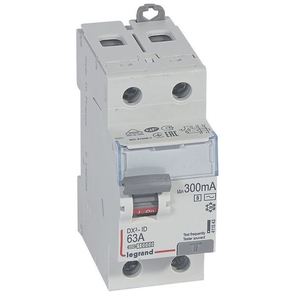 Dx3 Inter Differentiel 2P 63A Ac-S 300Ma legrand 411543