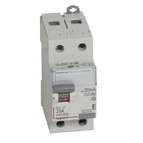 Inter Diff Dx³-Id Arrivée Haut/Départs Bas Vis 2P 230V~ 25A legrand 411590