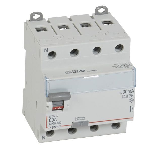 Dx3 Inter Differentiel 4P 80A F 30Ma N Gauche legrand 411697