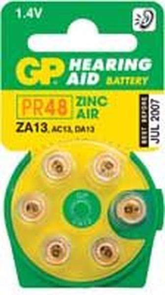 Piles Auditives 13 Blister de 6 piles Zinc Air - 13.0