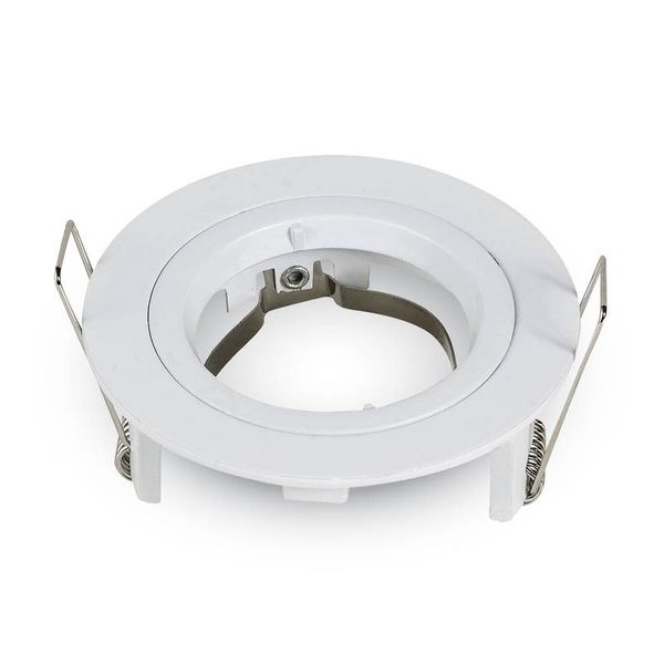 VT-3642 Spot fixe rond 1/4 tour blanc (sans douille)