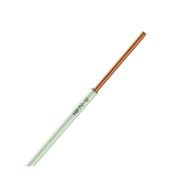 Fil Électrique H07 VU 1.5 Rigide Ivoire - Couronne De 100M