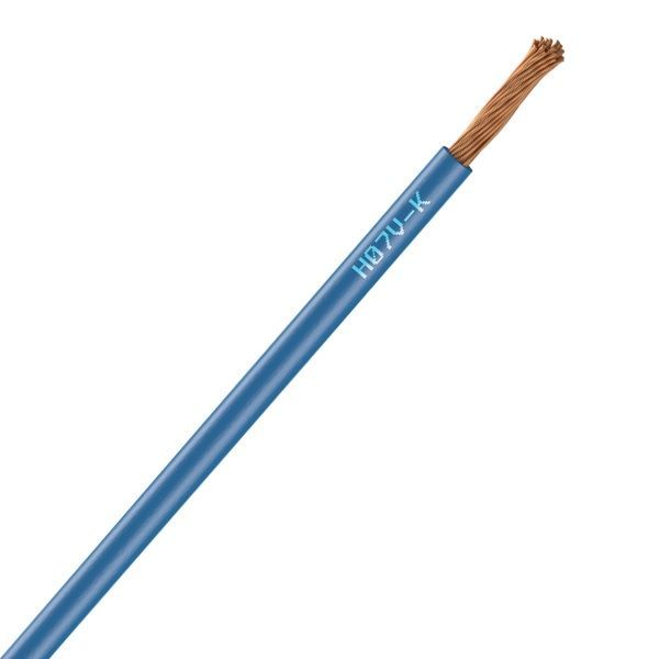 Fil électrique H07VK 2,5mm2 souple bleu (Prix au mètre)