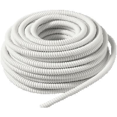 tuy.évac. spiralé PVC int.lisse Ø16 30m 