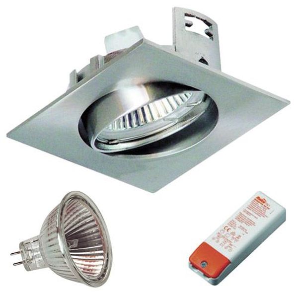 Kit Encastré inox 12V 50W carré