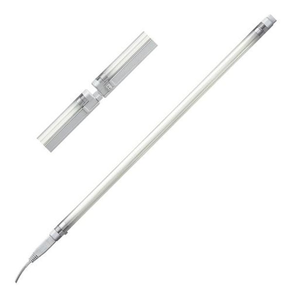 Reglette Linea T4 08W+Interrupteur+Tube 370mm 230V fluorescente