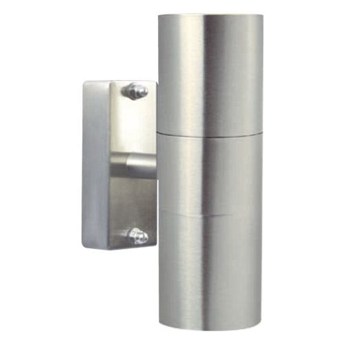 Applique Murale GU10 2x35W inox 230V IP54 CL1