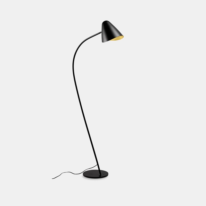 Lampadaire organic 1 x e27 23 noir doré 25-7582-05-05