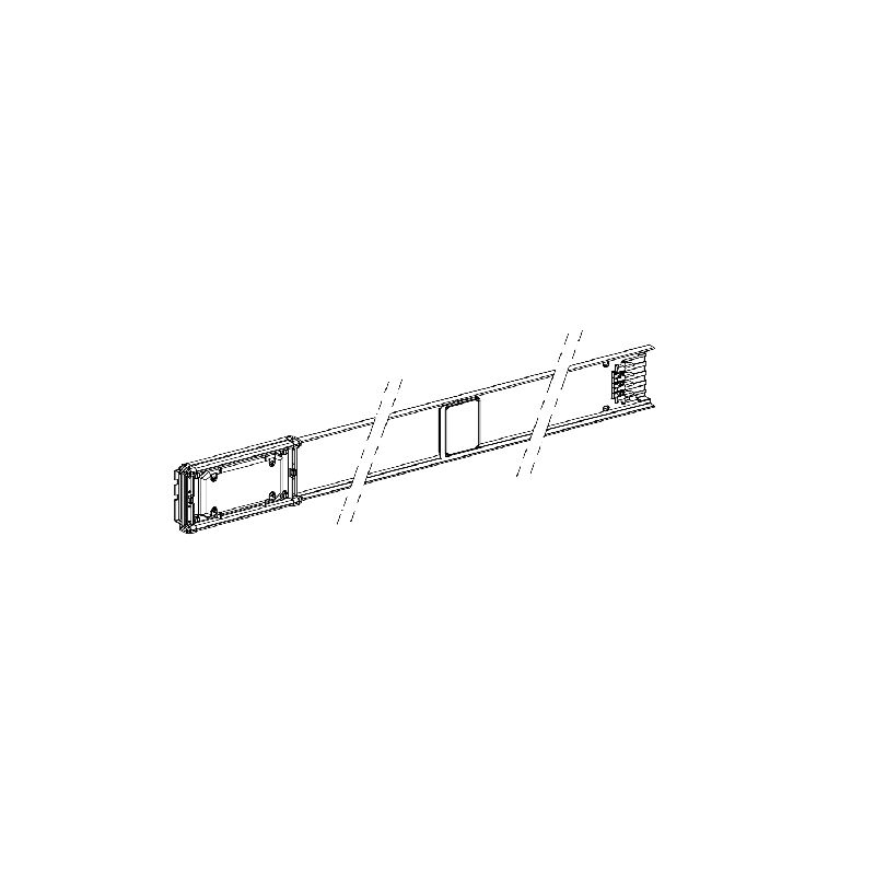 Canalis KNA - élément droit 40A - 3m blanc 1 fenêt KNA40ED4301