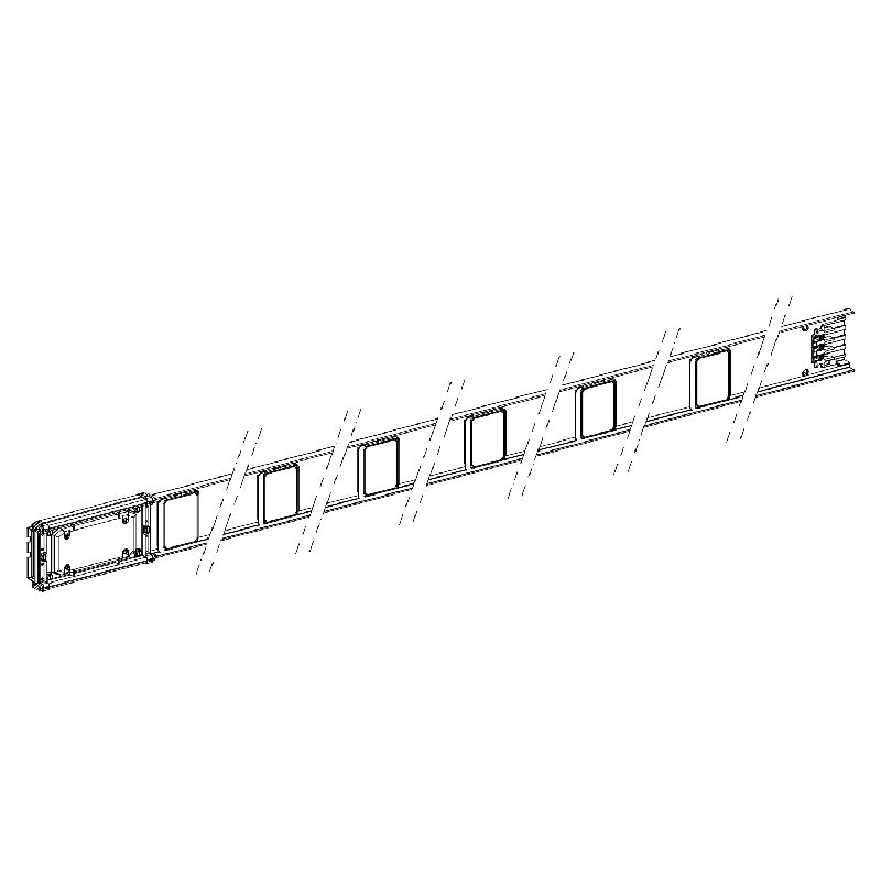 Canalis KNA - élément droit 100A - 3m blanc 6 fenê KNA100ED4306