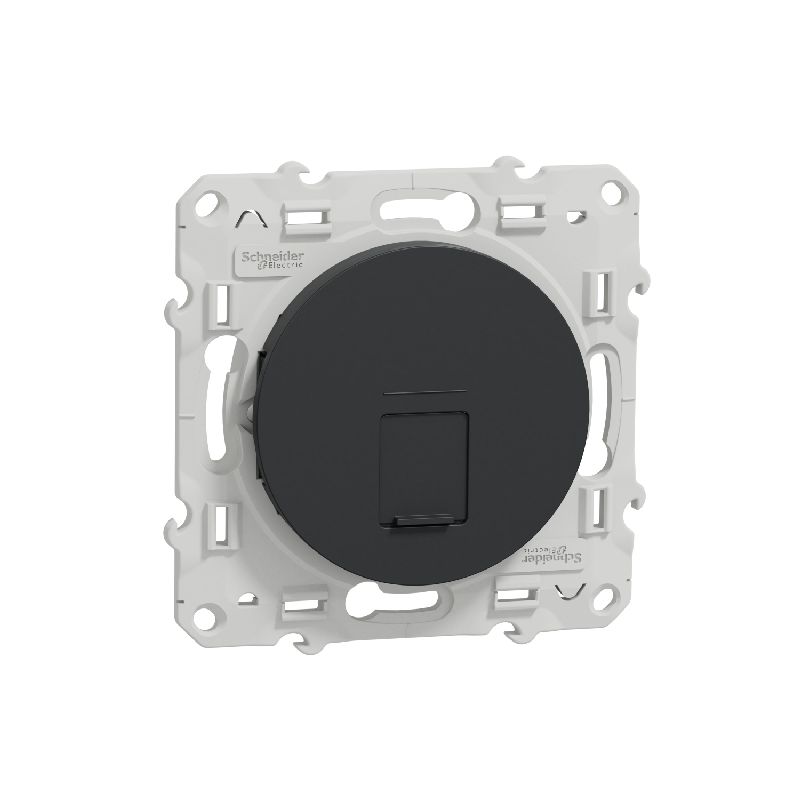 Odace, prise RJ45 Anthracite, sans connecteur S540400