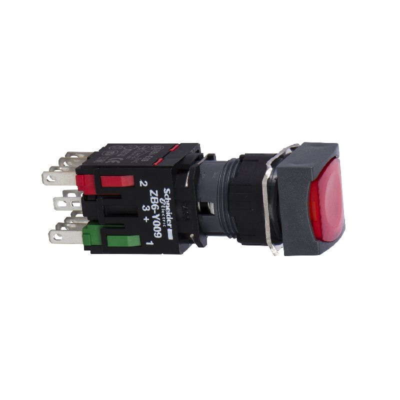 Harmony XB6 - bouton-pous. lum. - Ø16mm - à imp. a XB6CW4B2B
