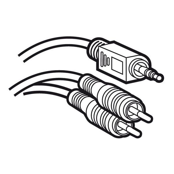 Cordon Audio Jack 3.5Mm Male Vers 2 Rca Male Y 2M legrand 051405