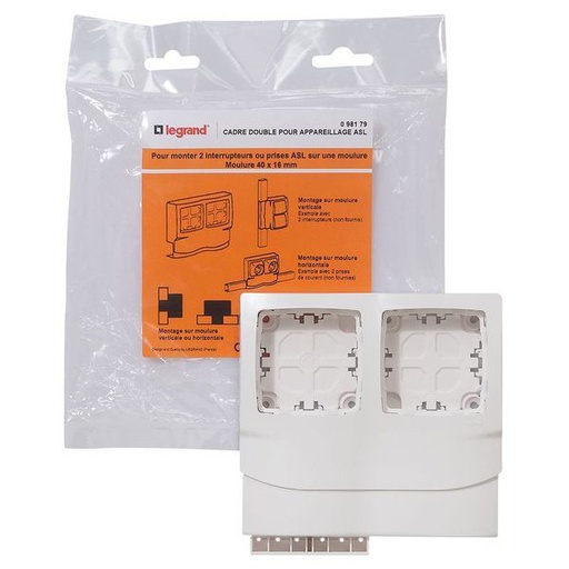 [LEG098179] Cadre 2 Postes Ep 16 legrand 098179